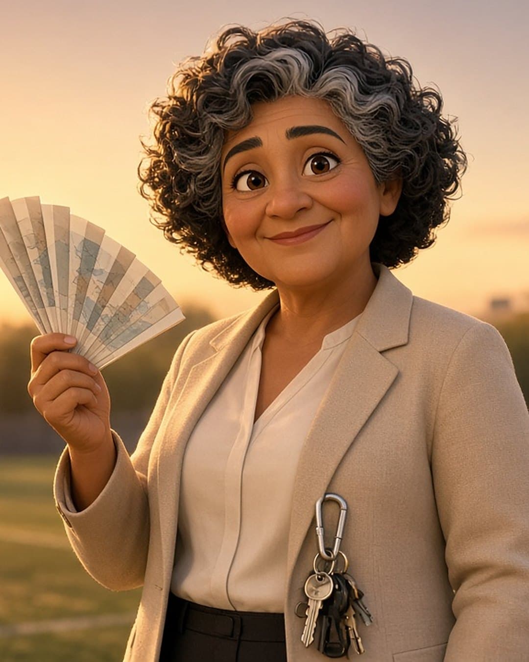 Retrato de Doña Pilar, personaje de Detectives del Área